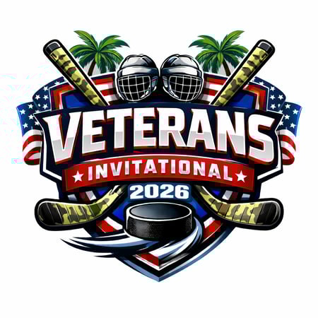 Veterans Invitational 2026 hockey logo