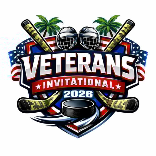 Veterans Invitational 2026 hockey logo